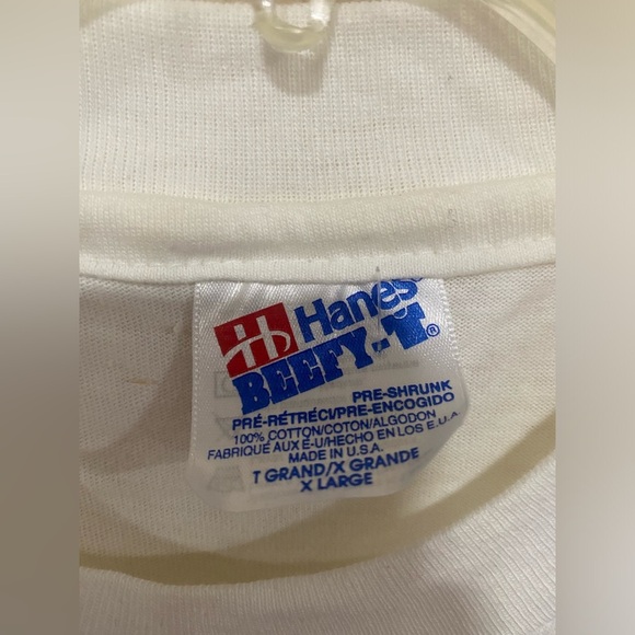 Vintage 90s The Body Shop Teach A Man To Fish Graphic Tee Size Xl Single Stitch - Picture 3 of 3